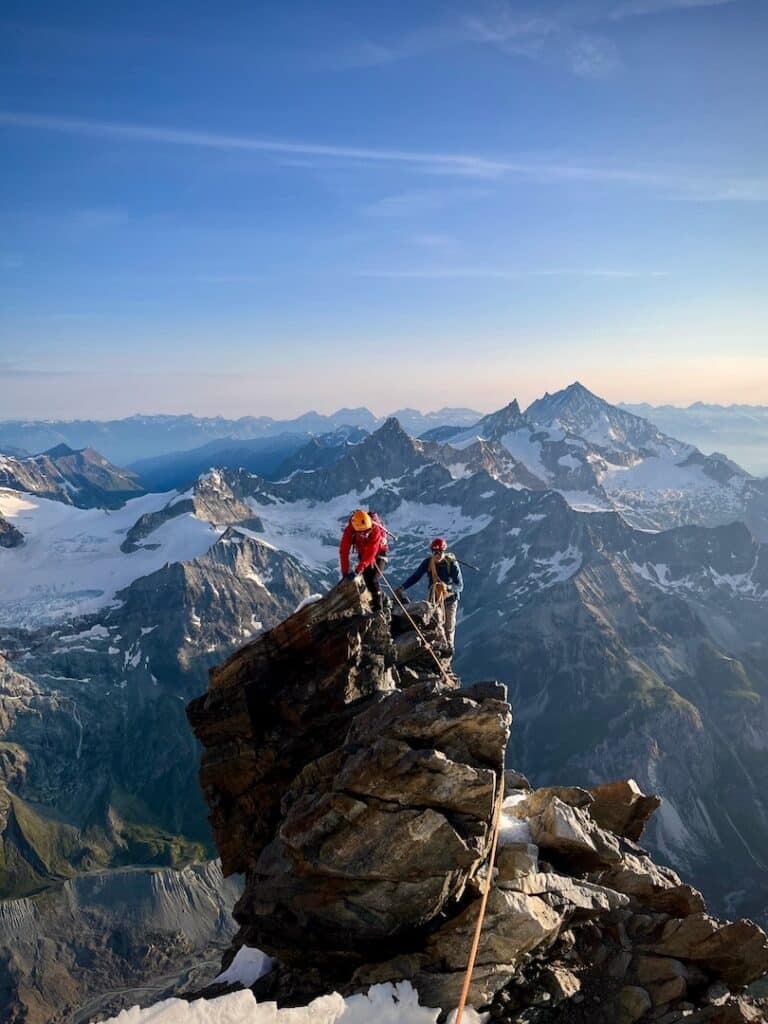 Auf der Schulter am Hörnligrat Matterhorn